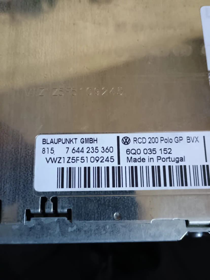 Volkswagen Owner - Radio Serial Number
